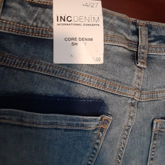 INC International Concepts Women's Mid Rise Cuffed Bermuda Shorts MD - Picture 9 of 15